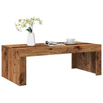  Salontafel 102x50x35 cm bewerkt hout oude houtkleurig