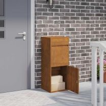  Pakket inwerp box Roestig 41 x 38 x 103 cm Cortenstaal