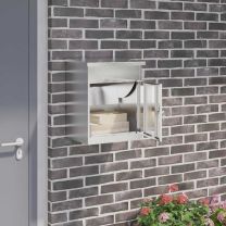  Pakket inwerp box Zwart 44 x 35 x 59 cm Roestvrij staal