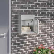  Pakket inwerp box Zwart 44 x 35 x 59 cm Gegalvaniseerd staal